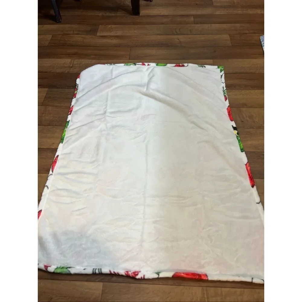 The Grinch Baby Christmas Blanket Approximately 27”x29”